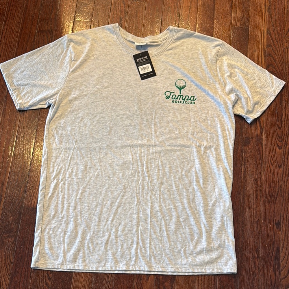Casual Gray Short Sleeve Tee Crew Neck